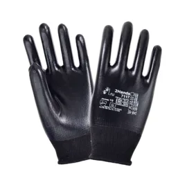Нитриловые перчатки с полным покрытием 2Hands SafeFlex Full 7117, черные